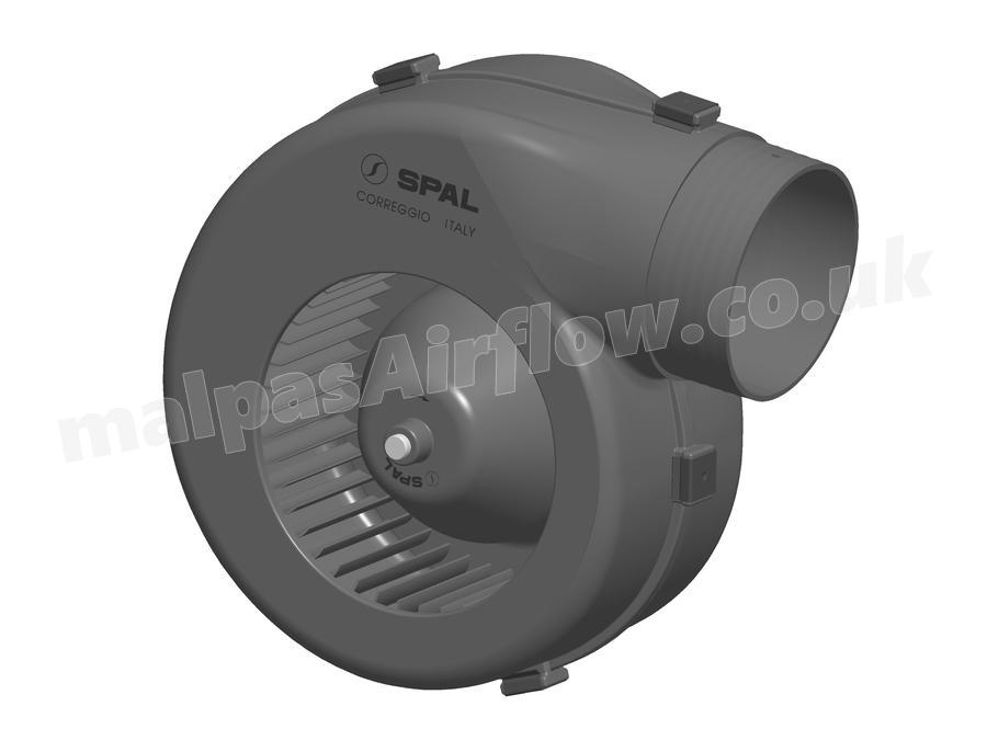 SPAL 348 cfm Single Blower 001-A39-49D (12v / SZ4 connector) (Single Speed)