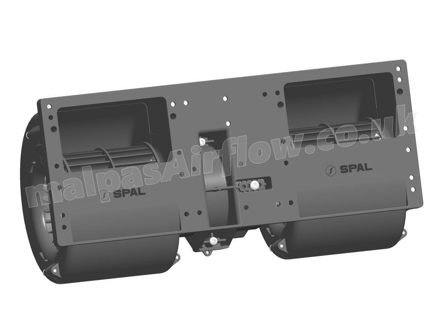SPAL 690 cfm Double Blower 006-A39-22 (12v / 3 speeds)
