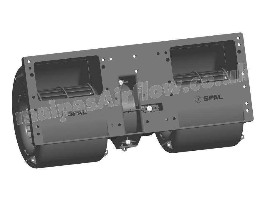 SPAL 608 cfm Double Blower 006-A45-22 (12v / 3 speeds)