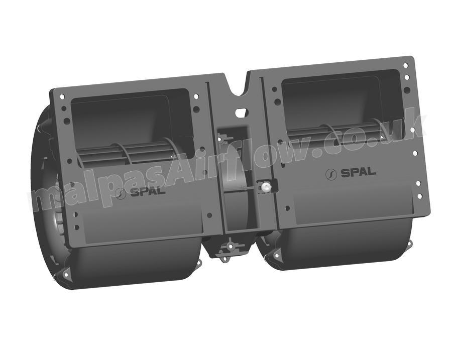 SPAL 531 cfm Double Blower 011-A40-22 (12v) (Single Speed)
