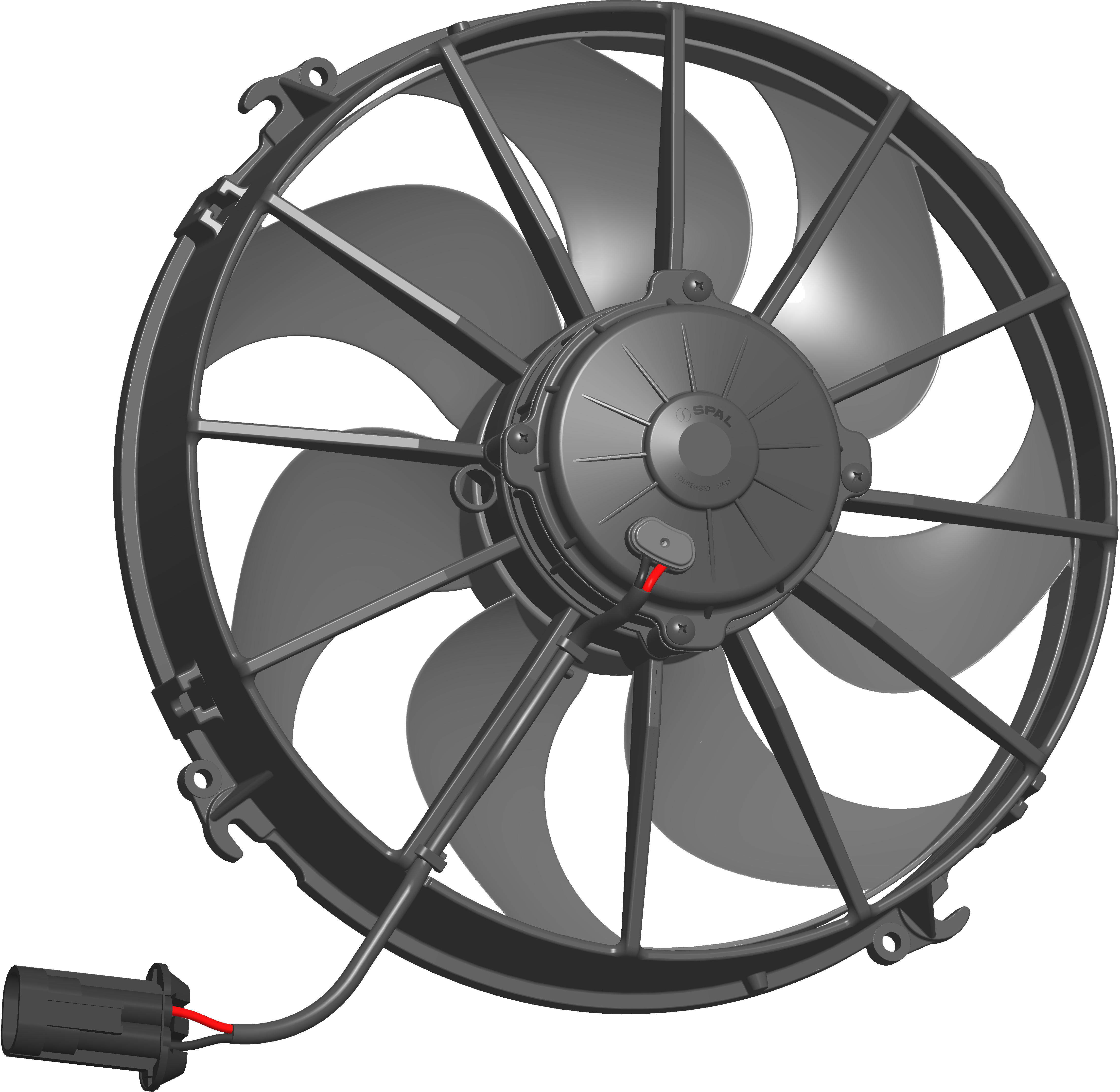SPAL 12" (305mm) Cooling Fan VA01-AP90/LL-66A 12V METRI-PACK 630 (12v / 1865 cfm / Pulling)
