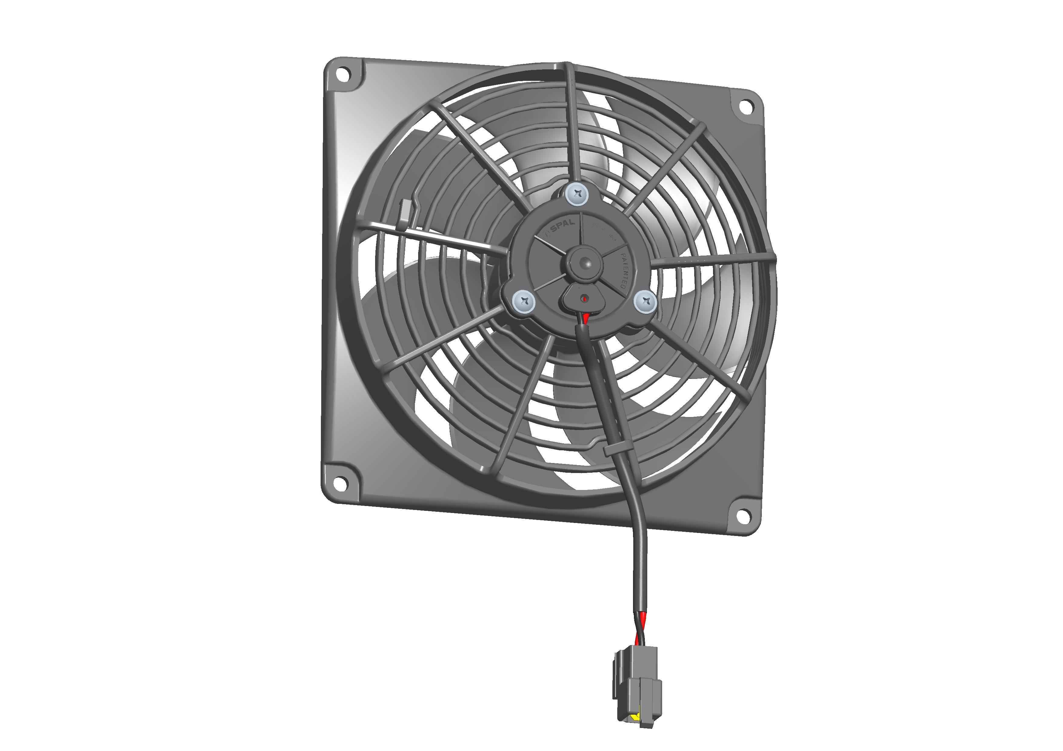 SPAL 6.5" (167mm) Cooling Fan VA68-A101-83A 12V SUMIT (12v / 314 cfm / Pulling)