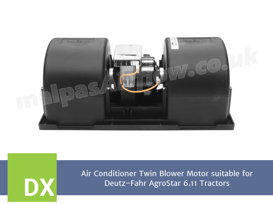 Air Conditioner Twin Blower Motor suitable for Deutz-Fahr AgroStar 6.11 Tractors