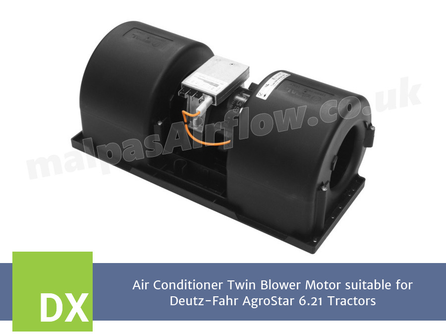 Air Conditioner Twin Blower Motor suitable for Deutz-Fahr AgroStar 6.21 Tractors