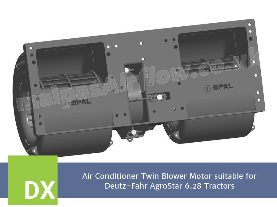 Air Conditioner Twin Blower Motor suitable for Deutz-Fahr AgroStar 6.28 Tractors