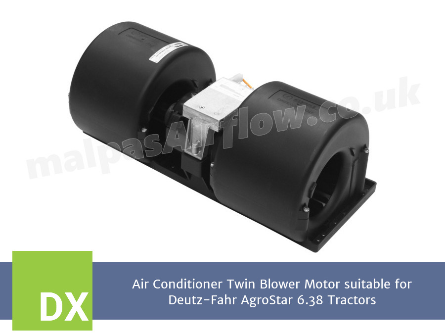 Air Conditioner Twin Blower Motor suitable for Deutz-Fahr AgroStar 6.38 Tractors