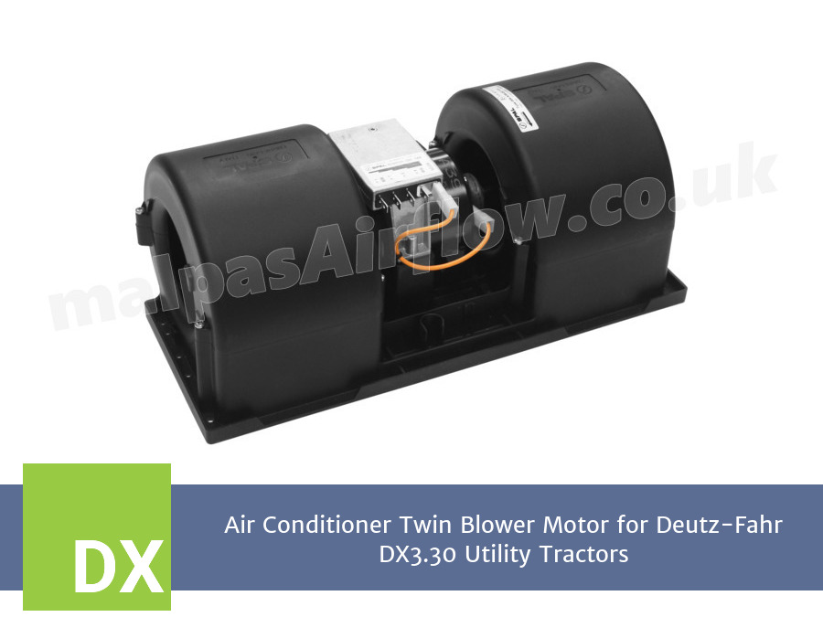 Air Conditioner Twin Blower Motor for Deutz-Fahr DX3.30 Utility Tractors