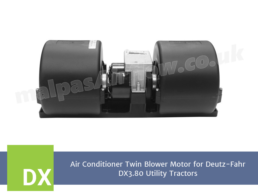 Air Conditioner Twin Blower Motor for Deutz-Fahr DX3.80 Utility Tractors