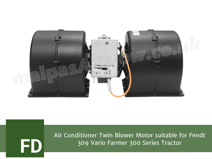 Air Conditioner Twin Blower Motor suitable for Fendt 309 Vario Farmer 300 Series Tractor