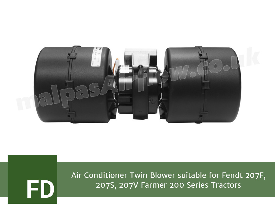 Air Conditioner Twin Blower suitable for Fendt 207F, 207S, 207V Farmer 200 Series Tractors