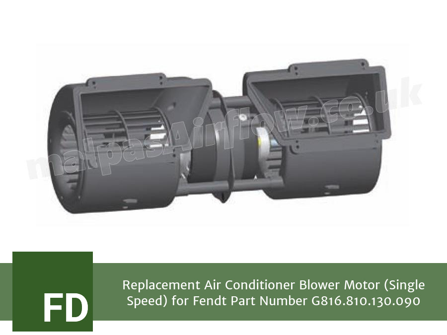 Replacement Air Conditioner Blower Motor (Single Speed) for Fendt Part Number G816.810.130.090 (Single Speed)