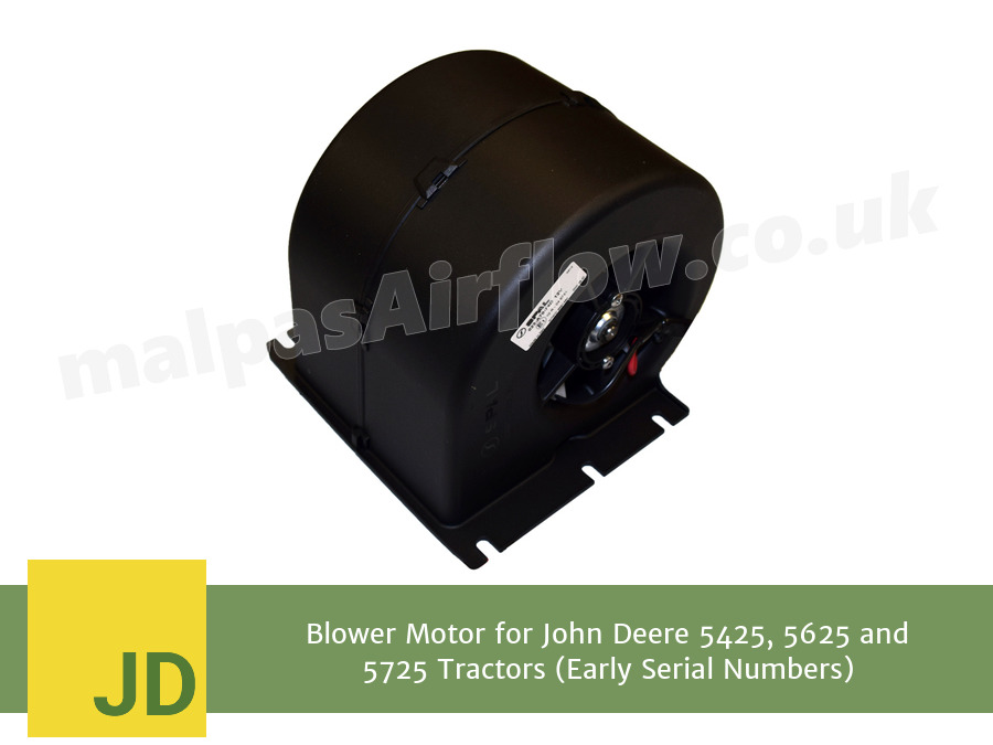 Blower Motor for John Deere 5425, 5625 and 5725 Tractors (Early Serial Numbers) (Single Speed)