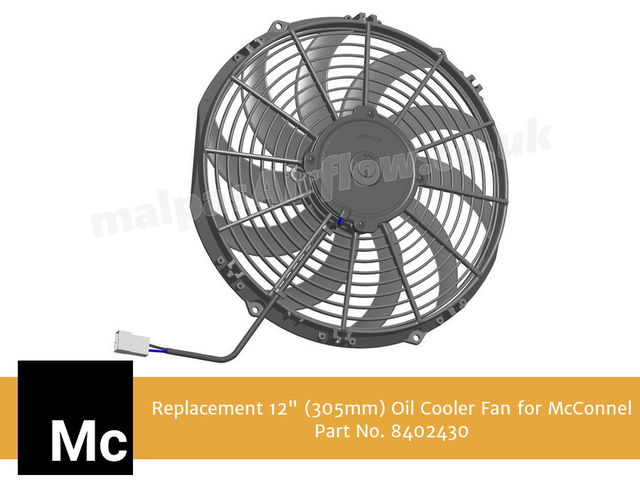 Replacement 12" (305mm) Oil Cooler Fan for McConnel Part No. 8402430
