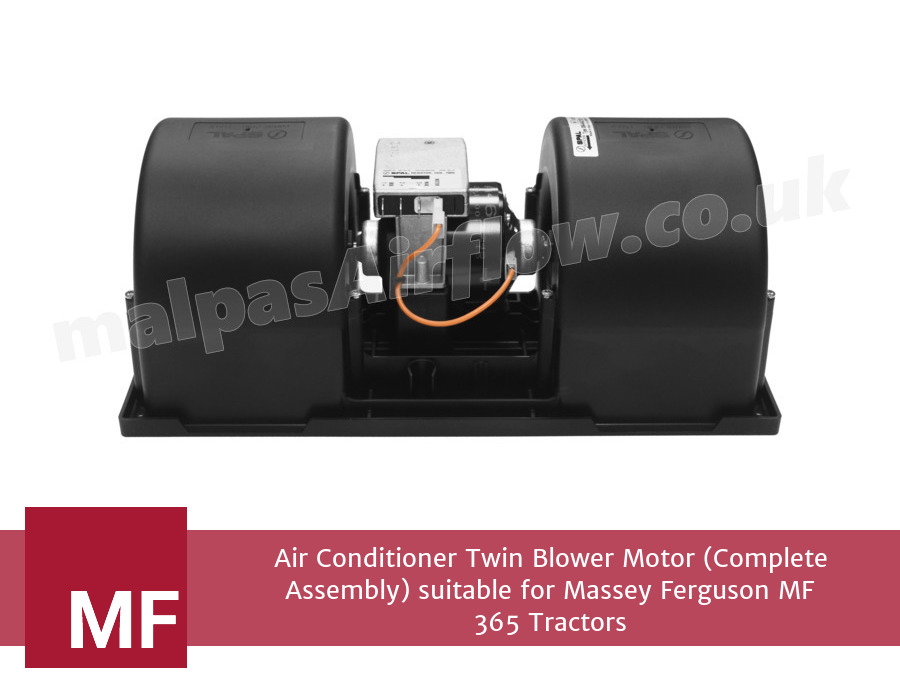 Air Conditioner Twin Blower Motor (Complete Assembly) suitable for Massey Ferguson MF 365 Tractors