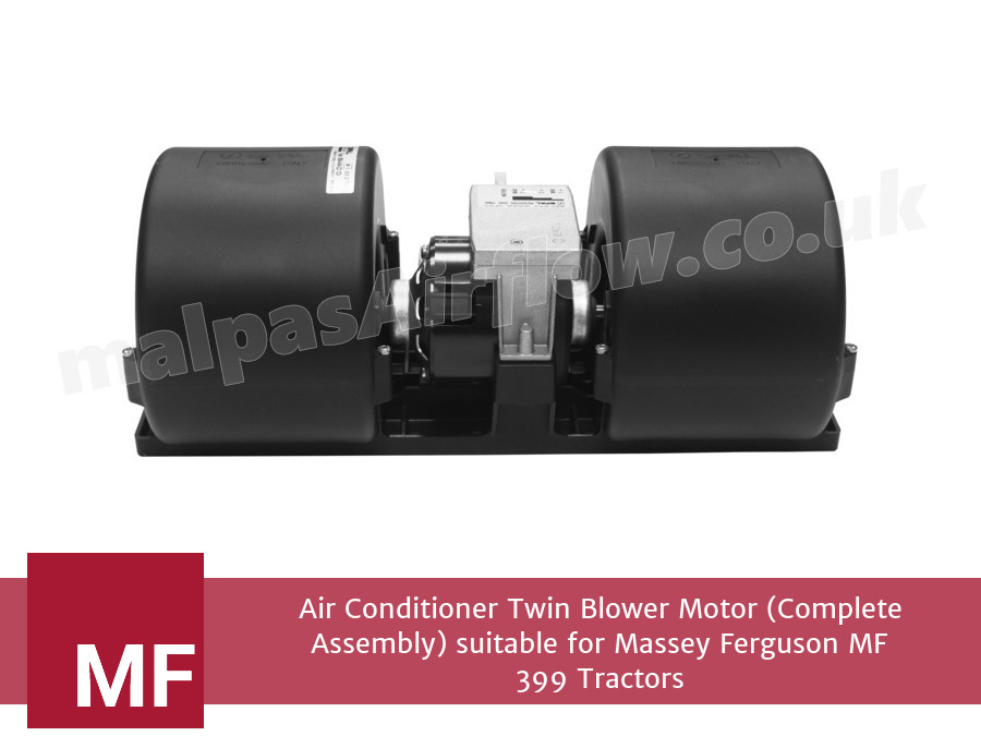Air Conditioner Twin Blower Motor (Complete Assembly) suitable for Massey Ferguson MF 399 Tractors