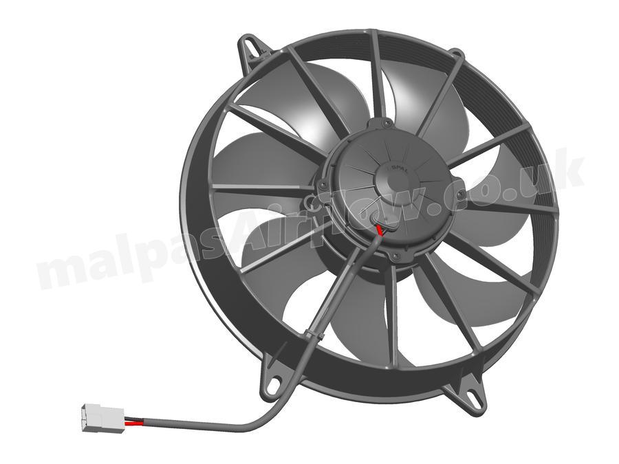 SPAL 11" (280mm)  Cooling Fan VA03-AP70/LL-68A (12v  / 1298 cfm / Pulling)