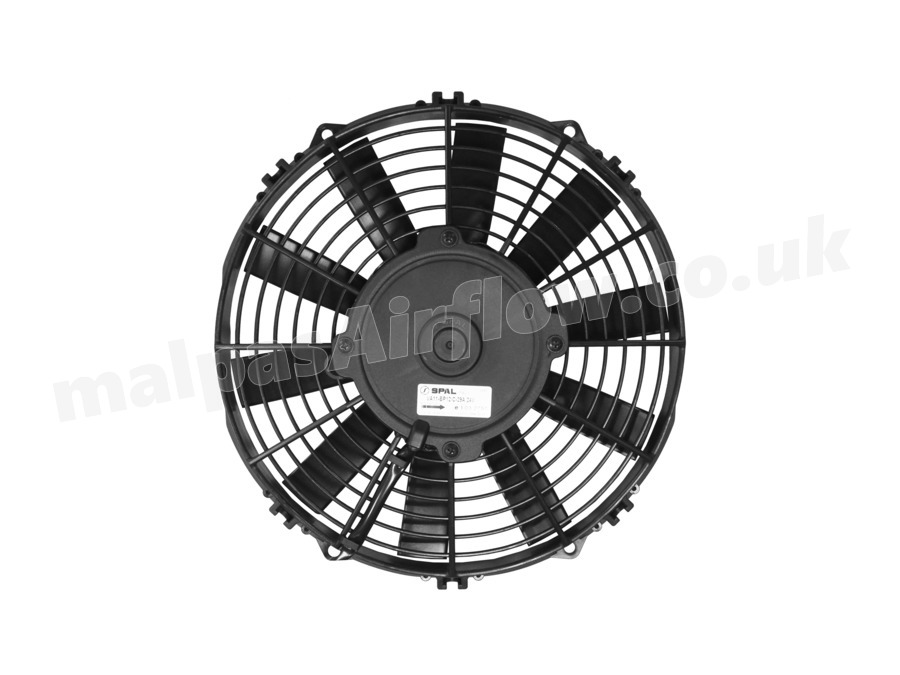 DISCONTINUED - Replaced by 30100348A SPAL 10" (255mm)  Cooling Fan VA11-BP12/C-29A (24v  / 743 cfm / Pulling)