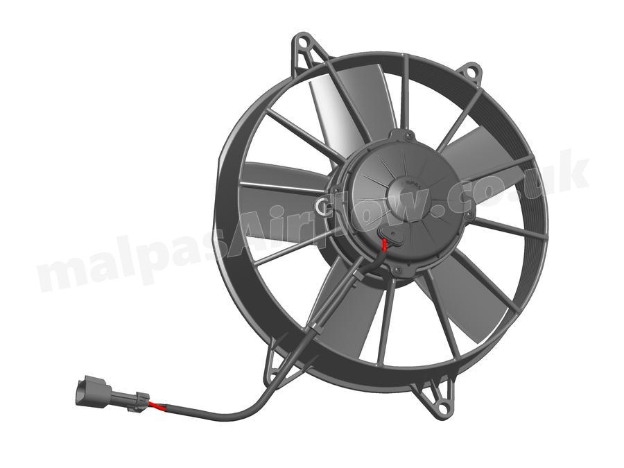 SPAL 10" (255mm)  Cooling Fan VA15-BP70/LL-39S (24v  / 1097 cfm / Pushing)
