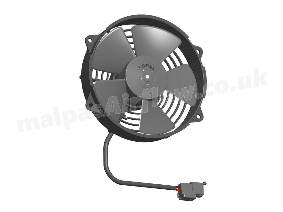 SPAL 5.5" (140mm)  Cooling Fan VA39-A100/IE-45S (12v  / 348 cfm / Pushing)