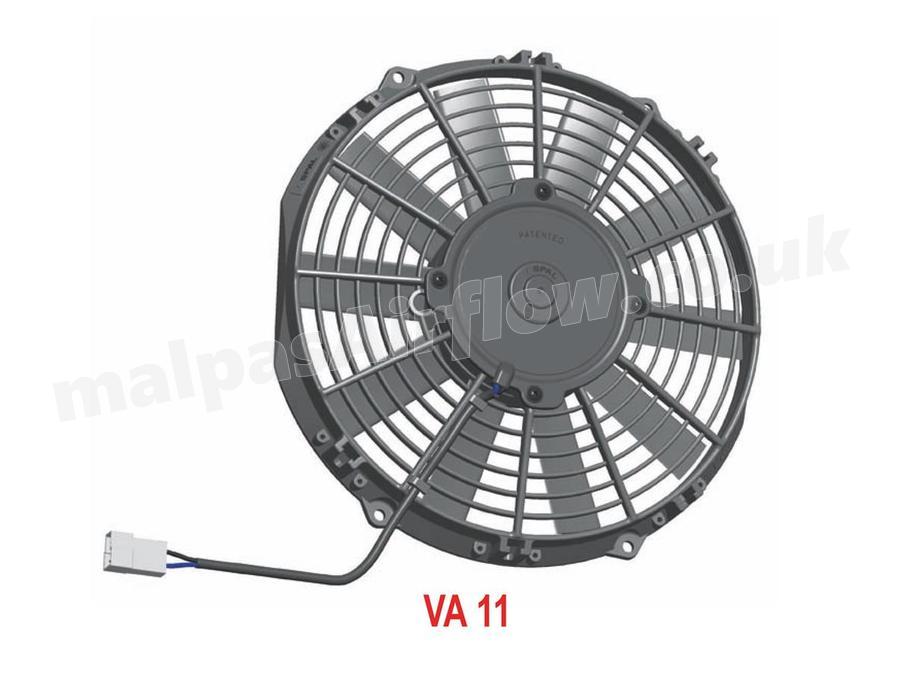 SPAL 10" (255mm)  Cooling Fan VA11-BP12/C-29S (24v  / 726 cfm / Pushing)