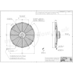 SPAL 16" (407mm)  Cooling Fan VA18-AP71/LL-59A (12v / 2185 cfm / Pulling) - view 3