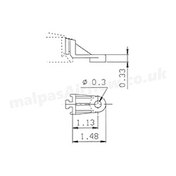 Mounting Bracket 29mm Recessed - view 2