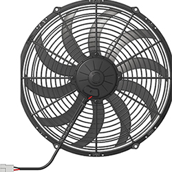 SPAL 14" (350mm) Cooling Fan VA08-AP71/LL-53A 12V BT KS (12v / 1894 cfm / Pulling) - view 1