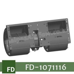 Air Conditioner Twin Blower Motor suitable for Fendt 6275L C-Series Combine Harvester (Single Speed) - view 1