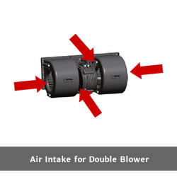 SPAL 360 cfm Double Blower 005-A45-02 (12v / 3 speeds with AMP Connector) - view 9