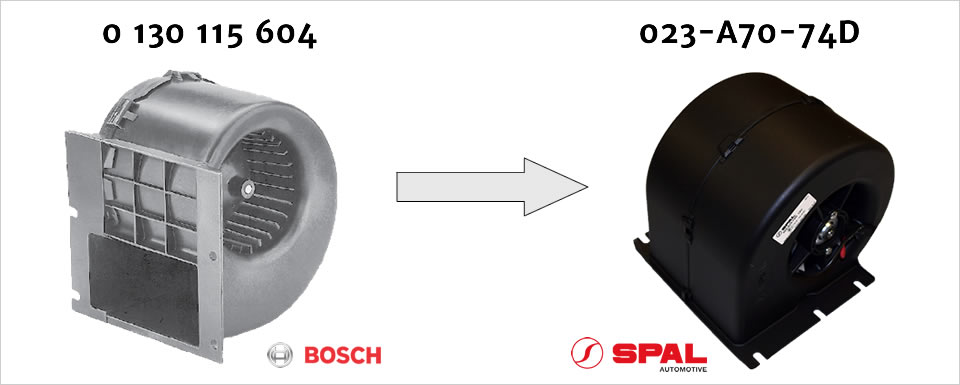 Bosch 0 130 115 604 replaced by SPAL TYPE 023-A70-74D